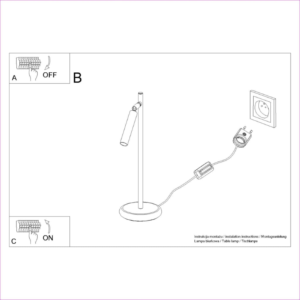 Lampada da scrivania moderna bianca G9 Velino PureLume