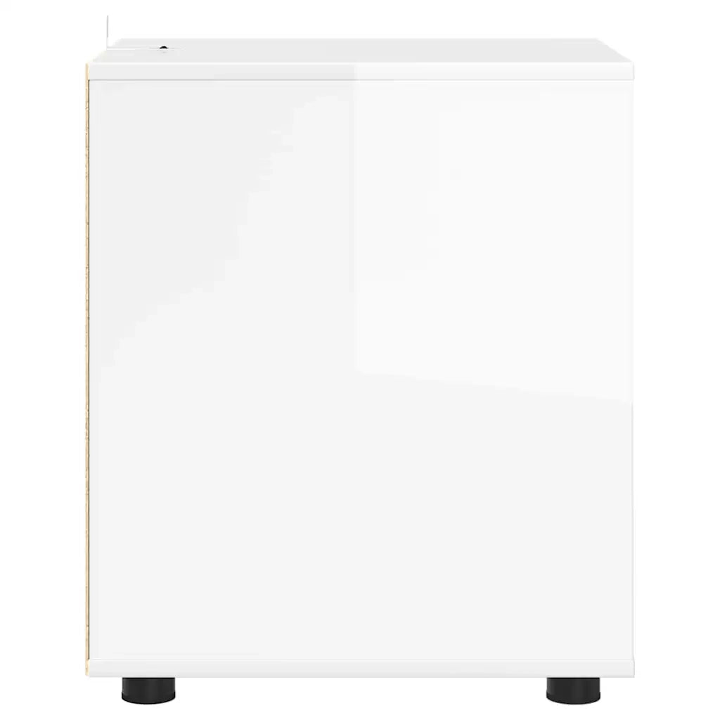 Armadio Bianco Lucido 40 x 48 x 57 cm Legno multistrato 888841