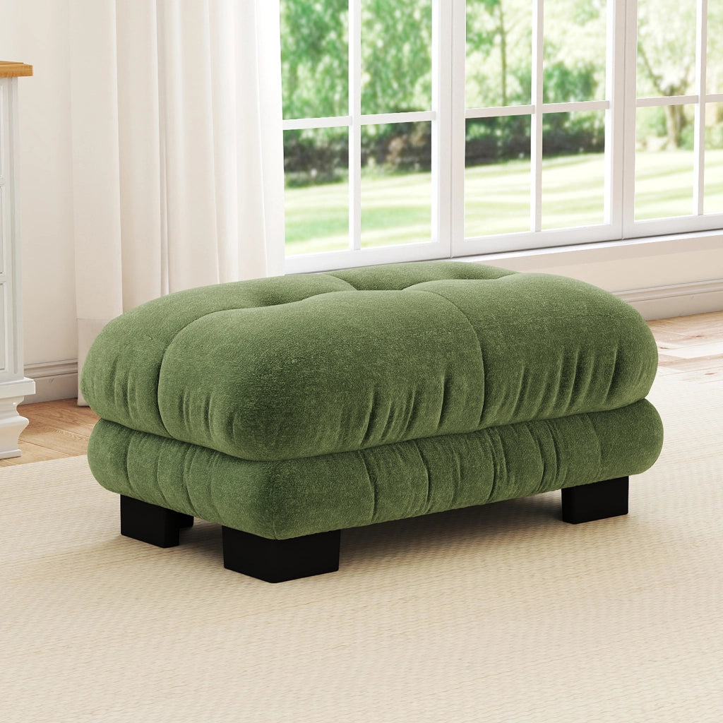 POUF Modulare Verde in Chenille