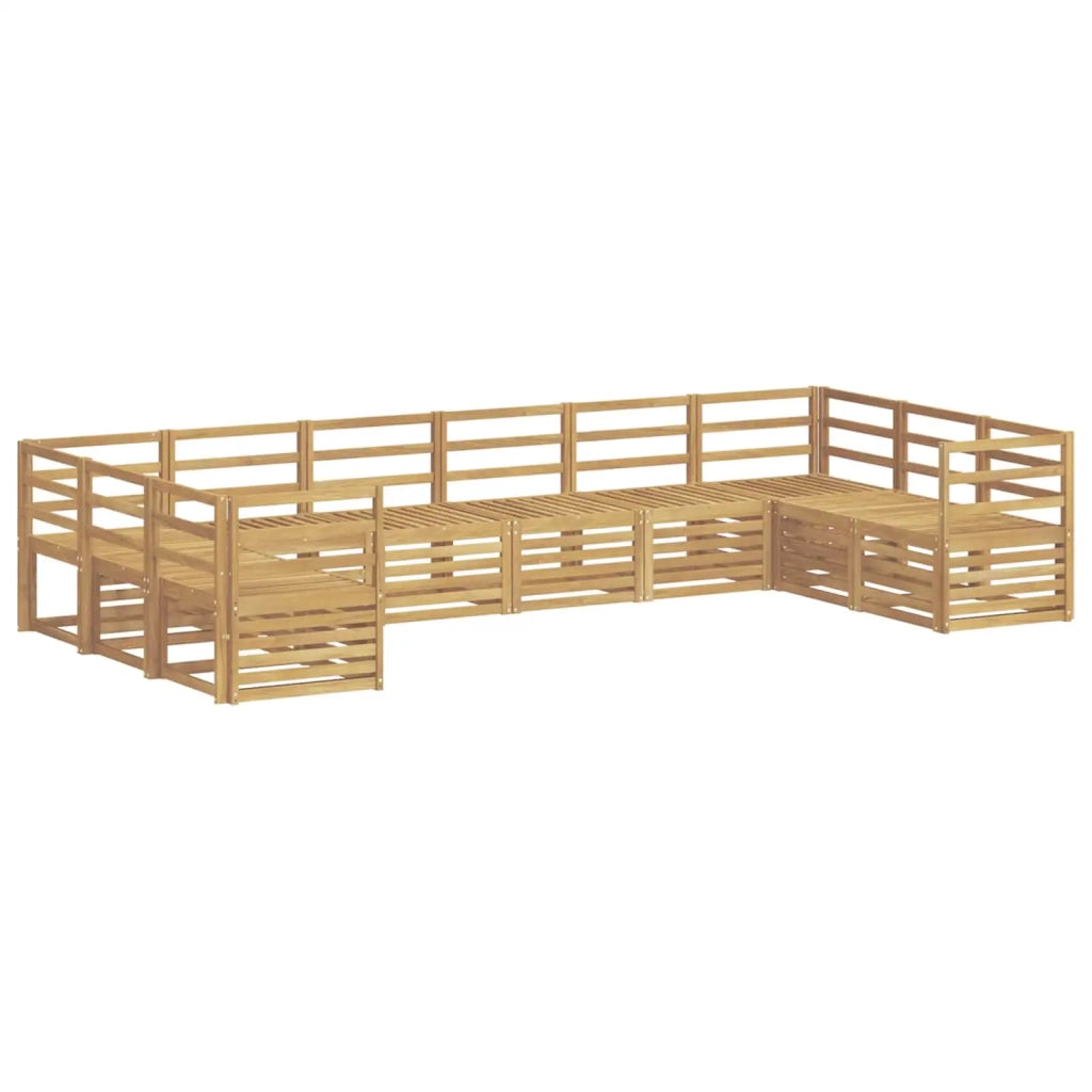 Set di divani da esterno 10 pcs Bianco 363 x 185,5 x 73 cm 3392564
