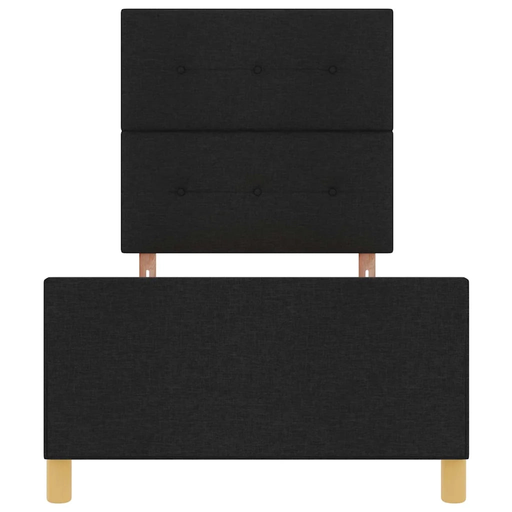 Struttura del letto con testiera Nero 100 x 200 cm Tessuto 3344706
