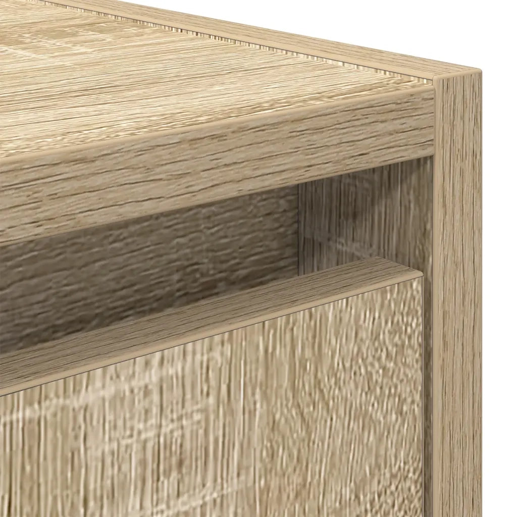 Comodino a Muro Rovere Sonoma 38x34x40 cm 861233