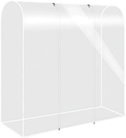 Hoes per capo per stendardo, tessuto trasparente impermeabile 120×50×150 cm con cerniera, per camicia, giacca e maglietta