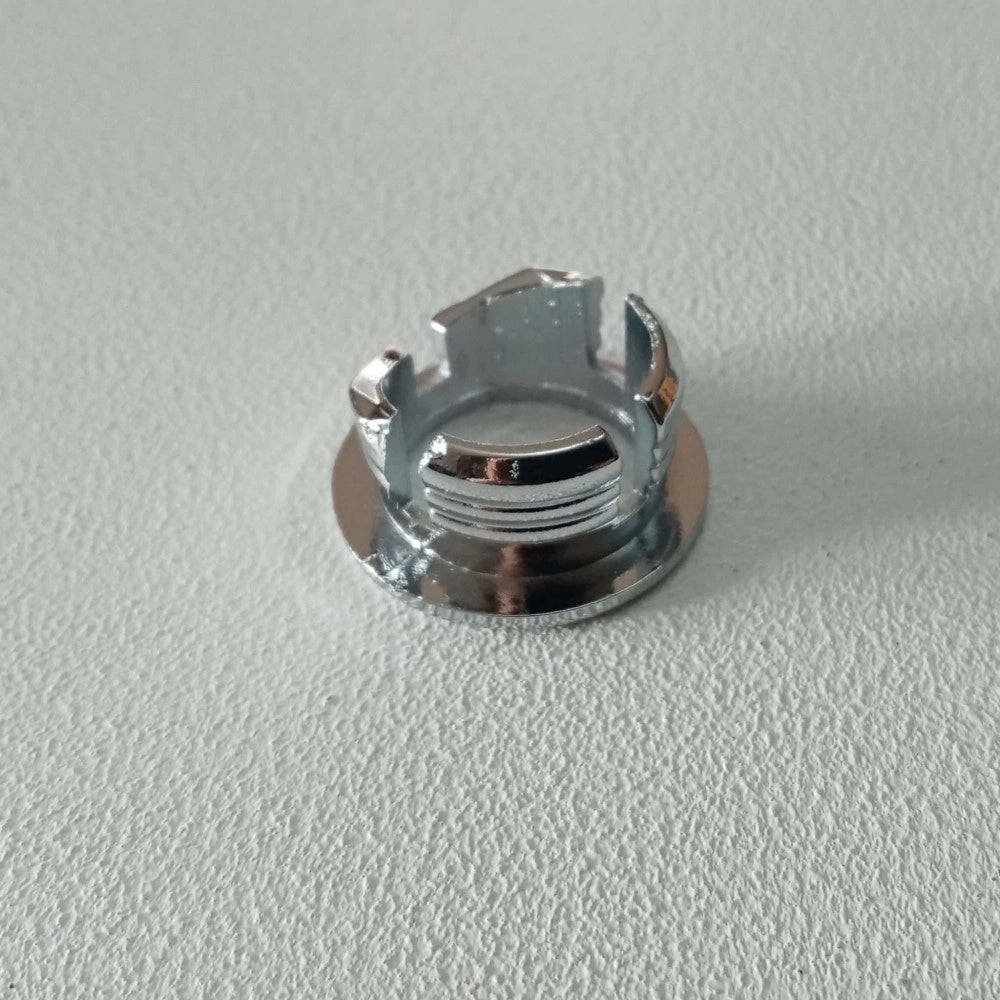 Ghiera anello cromato per fori da 24mm per troppo pieno lavabo e bidet - 2pz