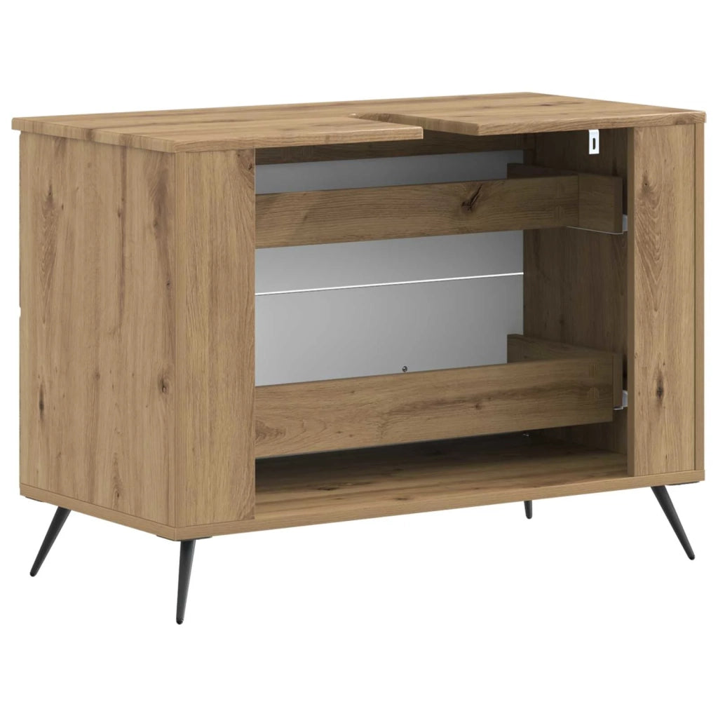 Armadio per Lavabo da Bagno BREDA Rovere Artigianale 897464