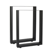 Gamba per panca con profilo quadrato 30 x 43 cm finitura per mobili nera verniciata a polvere 16_0002449