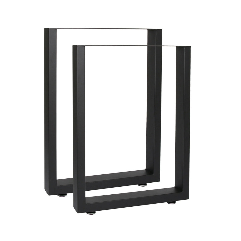 Gamba per panca con profilo quadrato 30 x 43 cm finitura per mobili nera verniciata a polvere 16_0002449