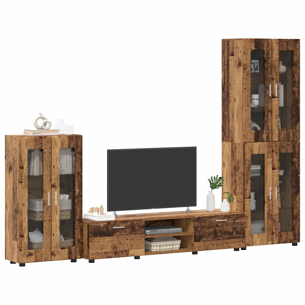 Set mobile TV FLORIN 3 pcs Legno vecchio Legno multistrato