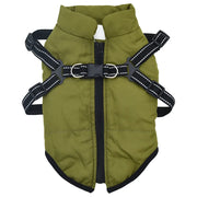 Cappotto Cani Imbracatura Impermeabile Riflettente Verde L40 CFW6447195