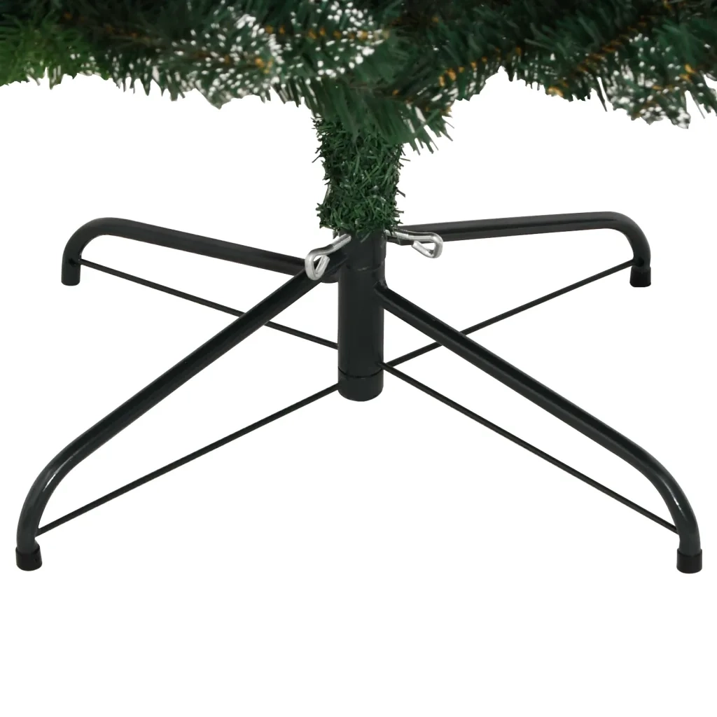 Albero Natale Artificiale Incernierato con Bacche Rosse 120 cm 356731