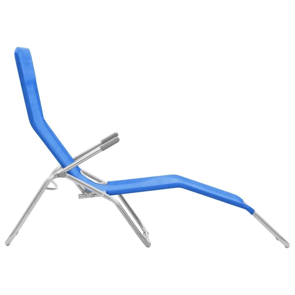 Set di due poltrone lounge pieghevoli blu 02_0011950