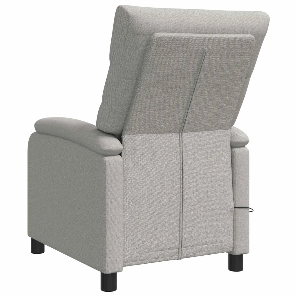 Divano Sedia-Poltrona Massaggiante Grigio Nuvola Tessuto 331676