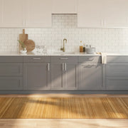 Tappeto Rettangolare Naturale 100x300 cm in Bambù 376949