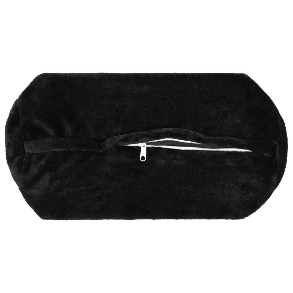 Federa 6 pcs HEERLEN Nero Ø 15 x 40 cm Flanella 923428
