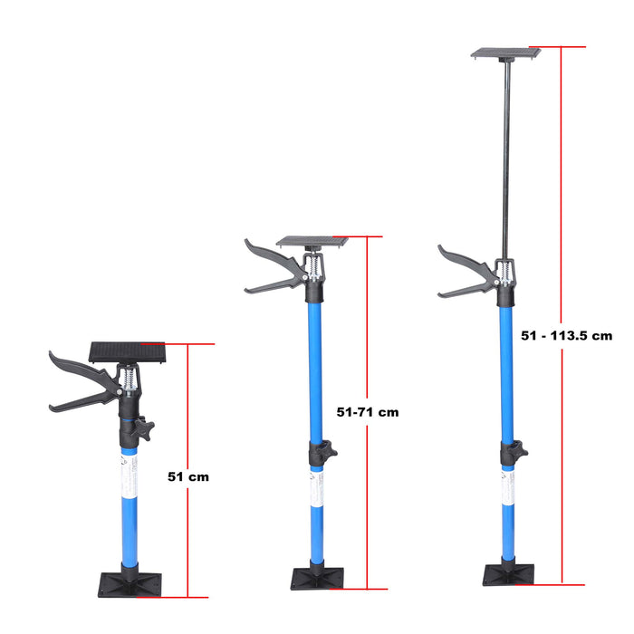 Set di 3 tenditori per controtelai Regolabili 51-115cm Max 30kg Piastre di pressione inclinabili