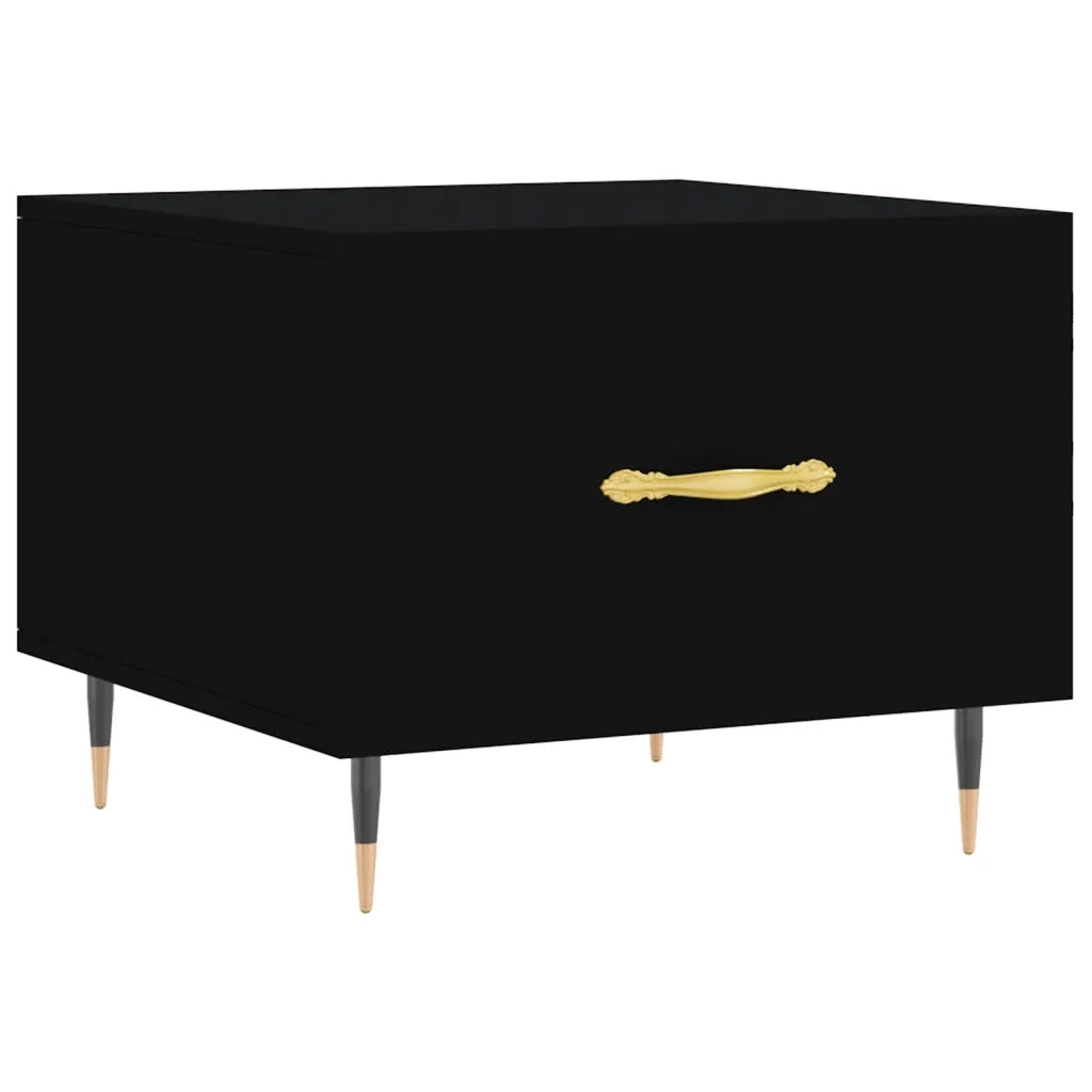 Tavolino da salotto | Tavolino da caff¨¨ | Tavolino da Soggiorno Nero 50x50x40 cm in Legno Multistrato