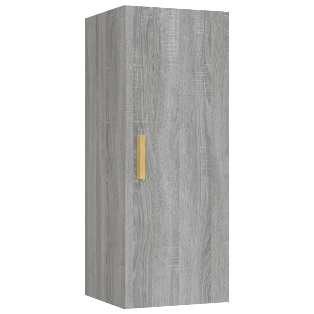 Armadietto a Muro | Mobile a Parete Grigio Sonoma 34,5x34x90 cm Legno Multistrato