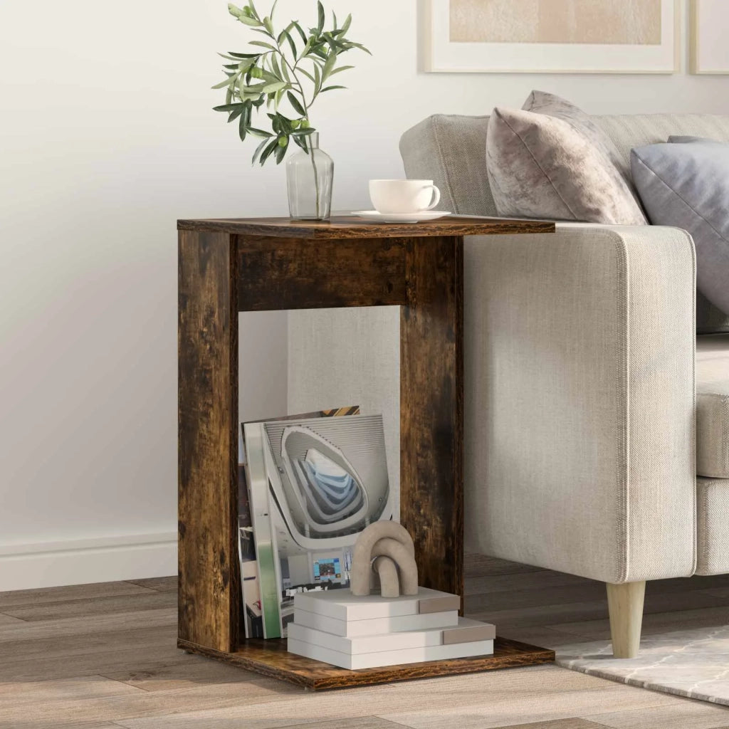 Tavolo laterale | Tavolino Rovere fum¨¦ 40 x 38 x 62,5 cm Legno multistrato