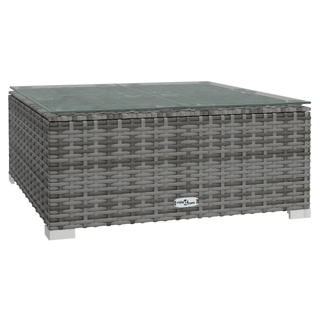 Set Divani da Giardino 12 pz con Cuscini in Polyrattan Grigio cod mxl 40443
