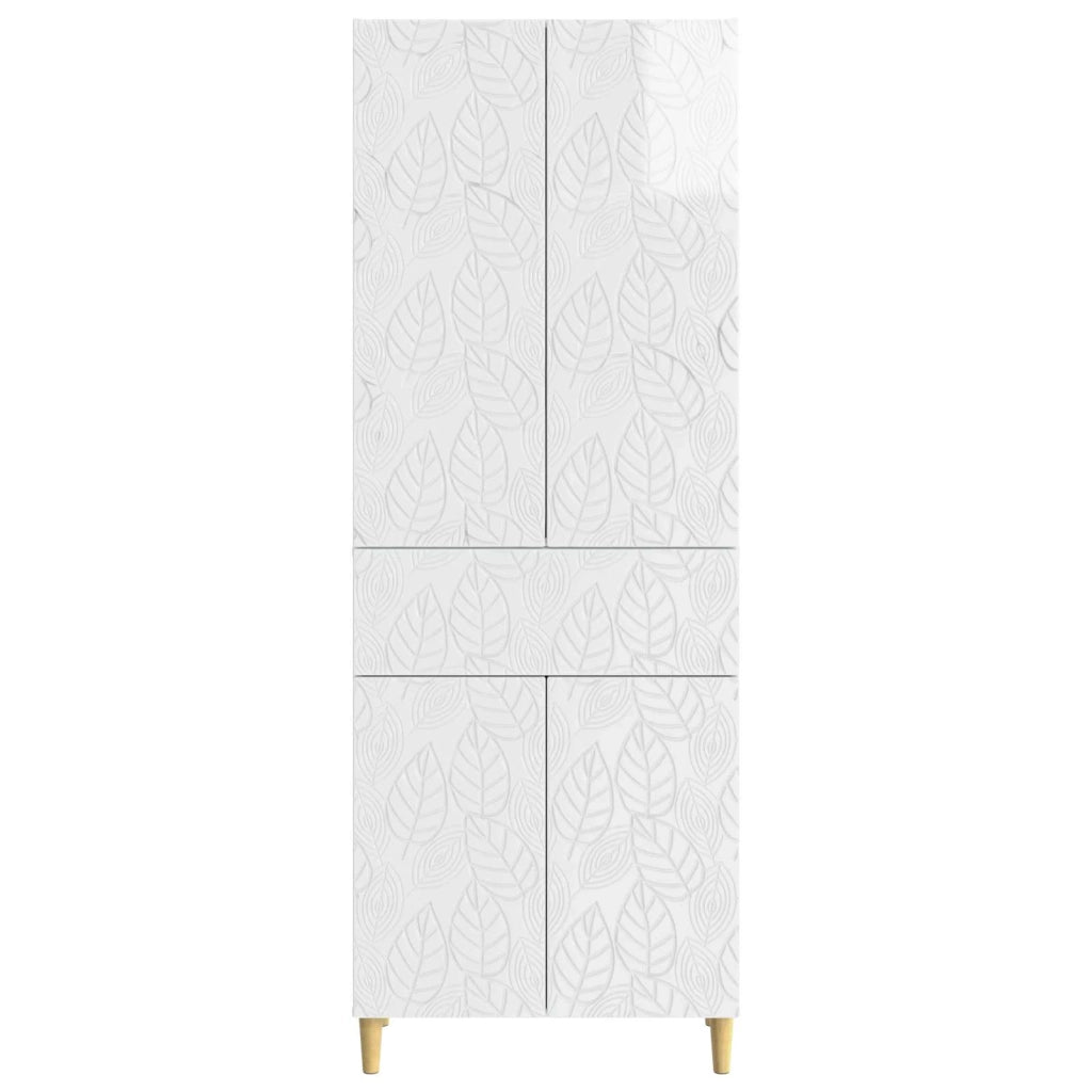 Set di armadi 2 pcs Bianco Lucido Legno ingegnerizzato 3416749