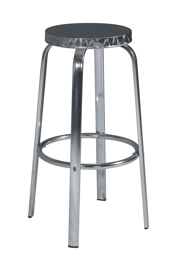 Sgabello Bar 50x80x32 cm in Alluminio e Acciaio