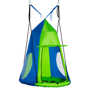 Altalena Nido d'Uccello Rotonda con Copertura ¨C zephmum ¨C Verde e Blu