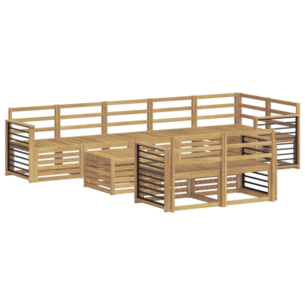 Set di divani da esterno 9 pcs Bianco 59 x 59 x 37 cm 3392084
