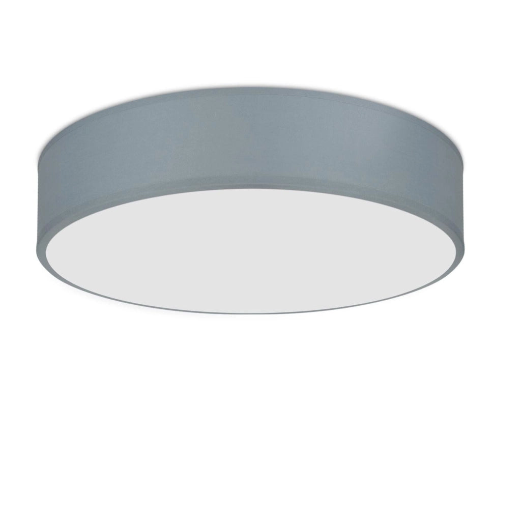 ZMH Lampada da soffitto rotonda in tessuto 38 cm con attacco E27 per illuminazione interna