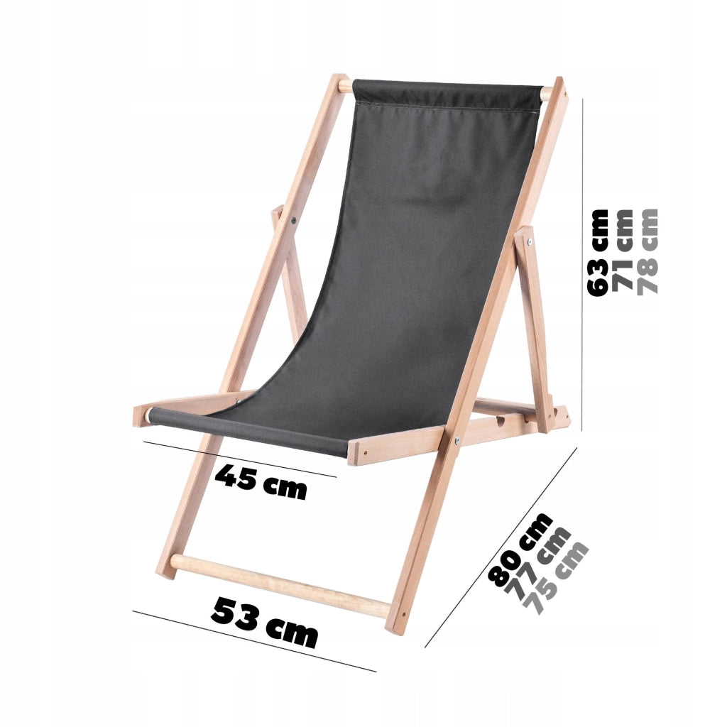 KADAX Sedia a sdraio da giardino/spiaggia in legno pieghevole, lucida, di alta qualità, prodotta da un produttore specializzato.