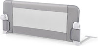 Sponda Letto per Bambini 105/120/150 cm, Barriera di Sicurezza per Neonati, Barriera Letto Pieghevole e Portatile, con Cinghia di Sicurezza (Grigio, 105 x 38 x 43 cm)