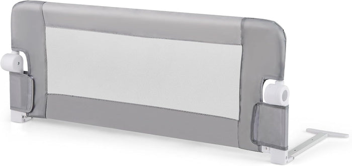 Sponda Letto per Bambini 105/120/150 cm, Barriera di Sicurezza per Neonati, Barriera Letto Pieghevole e Portatile, con Cinghia di Sicurezza (Grigio, 105 x 38 x 43 cm)