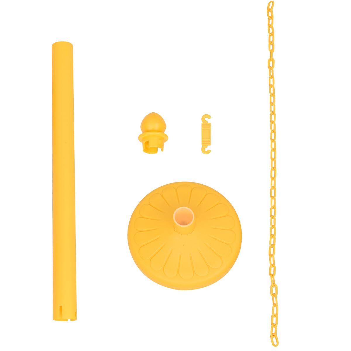Set di 6 Transenne Delimita Corsie Transenne Separacode, Paletti di Delimitazione Eliminacode, Base Antiscivolo, in Plastica, Divisore di Sicurezza per Interno ed Esterno (Giallo)
