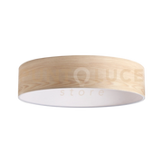SET UP PARALUME ULTRA SLIM D.70CM IN TESSUTO E PVC PER SOSPENSIONE EFFETTO LEGNO