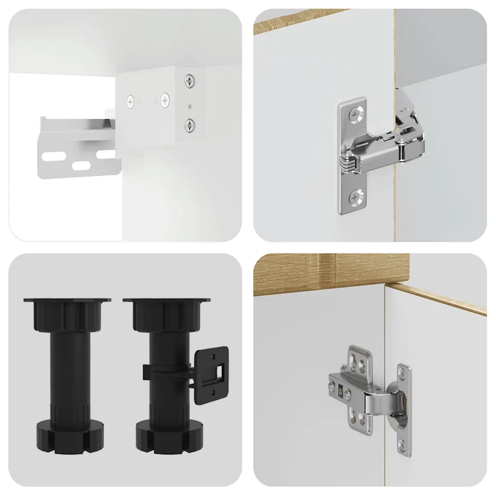 Set Mobili da Cucina 8 pz Lucca Rovere Sonoma in Truciolato 3314804