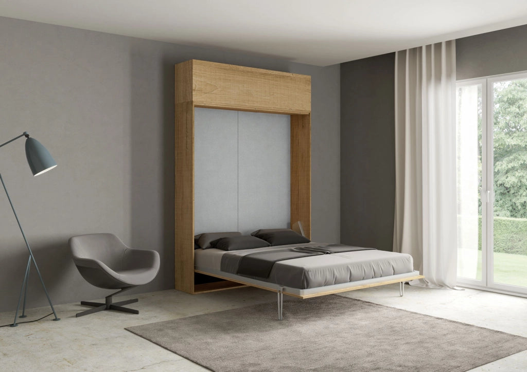Letto Matrimoniale a Scomparsa Salvaspazio Kentaro H250 cm Marrone