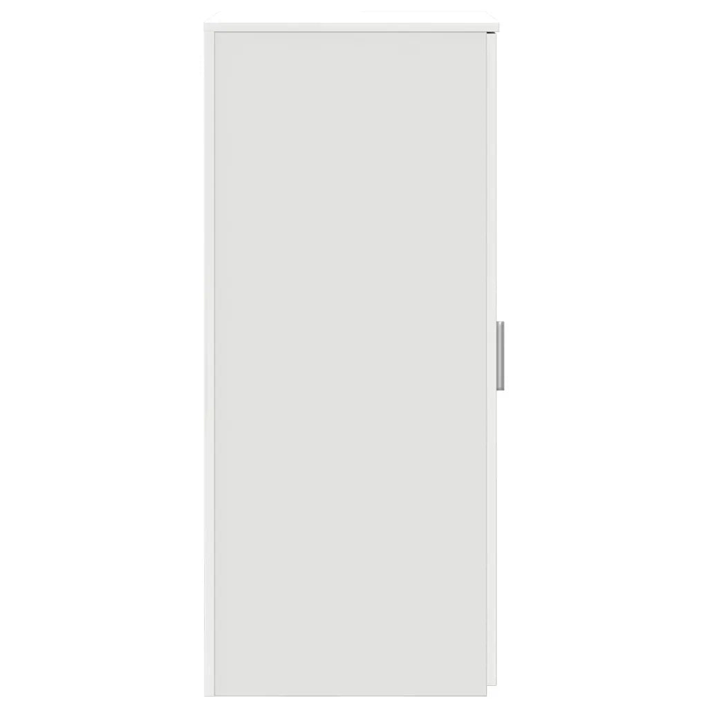 Mobile Portaoggetti Bianco 40x45x103,5 cm in Legno Multistrato