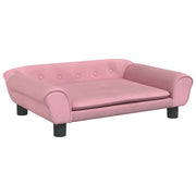 Lettino per Cani Rosa 70x48x22 cm in Velluto CFW5723275