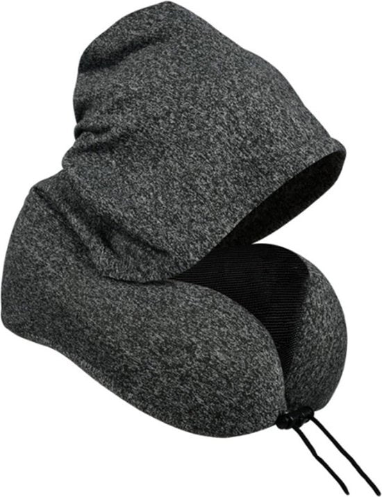 Cuscino a schiuma con cappuccio - blocco U con blocco luce leggero - supporto per collo per auto, treno, aereo.