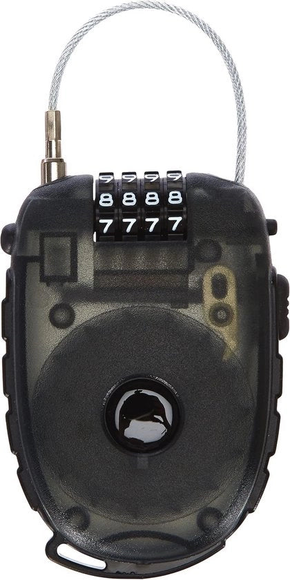 Slot per cavo con 4 Digitscherm e Codice di Sicurezza Personale - 90 cm Fermo Fissa per Bicicletta