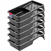 Vassoio grande per pittura KADAX 155x295 mm per set di rulli per pittura, nero, 6 pezzi