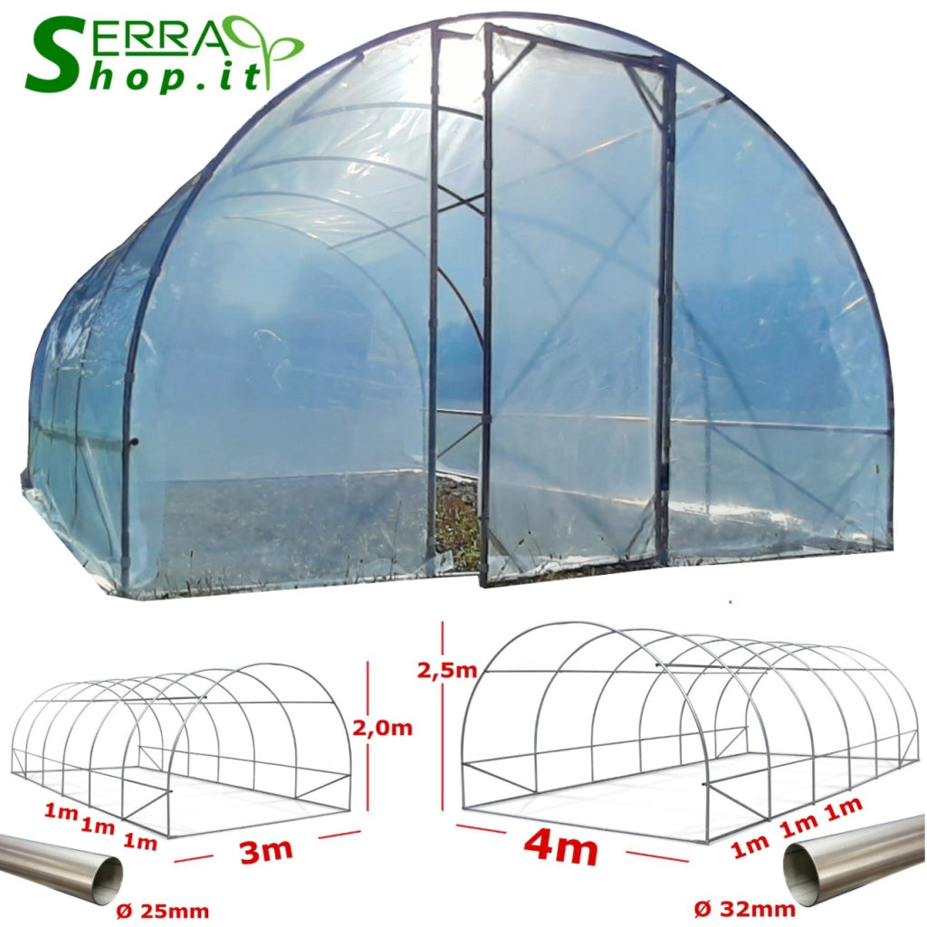 Serra Easy Plus 4x4m con copertura PE 200MC