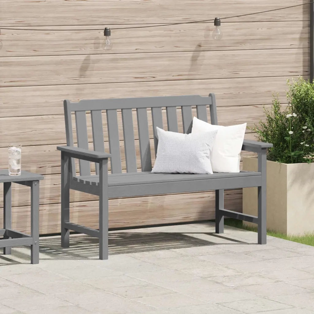 Panchina da Giardino | Panca da Giardino Grigio chiaro 120 x 59 x 88 cm HDPE
