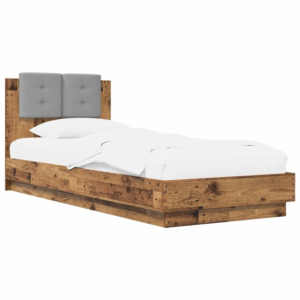 Struttura letto con testata Legno antico 80 x 200 cm 3429576
