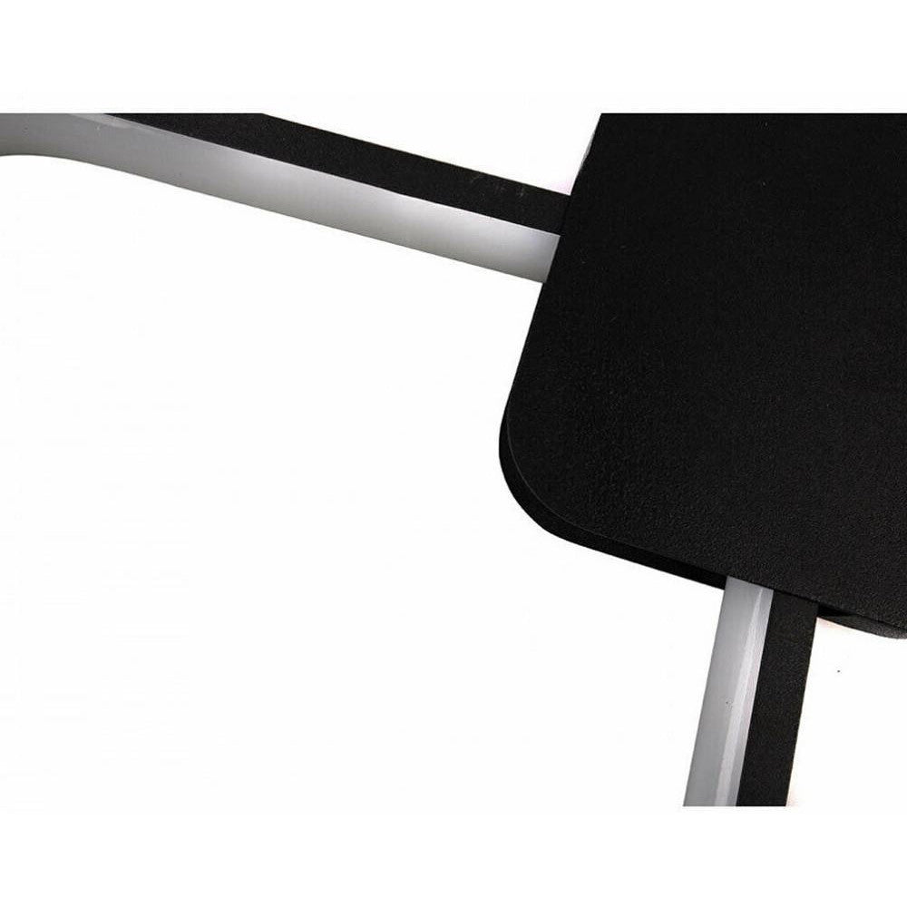Trade Shop - Lampadario Led Sospensione 12 W Metallo Nero Moderno Luce 3000k 4000k 6500k Lp-02 -