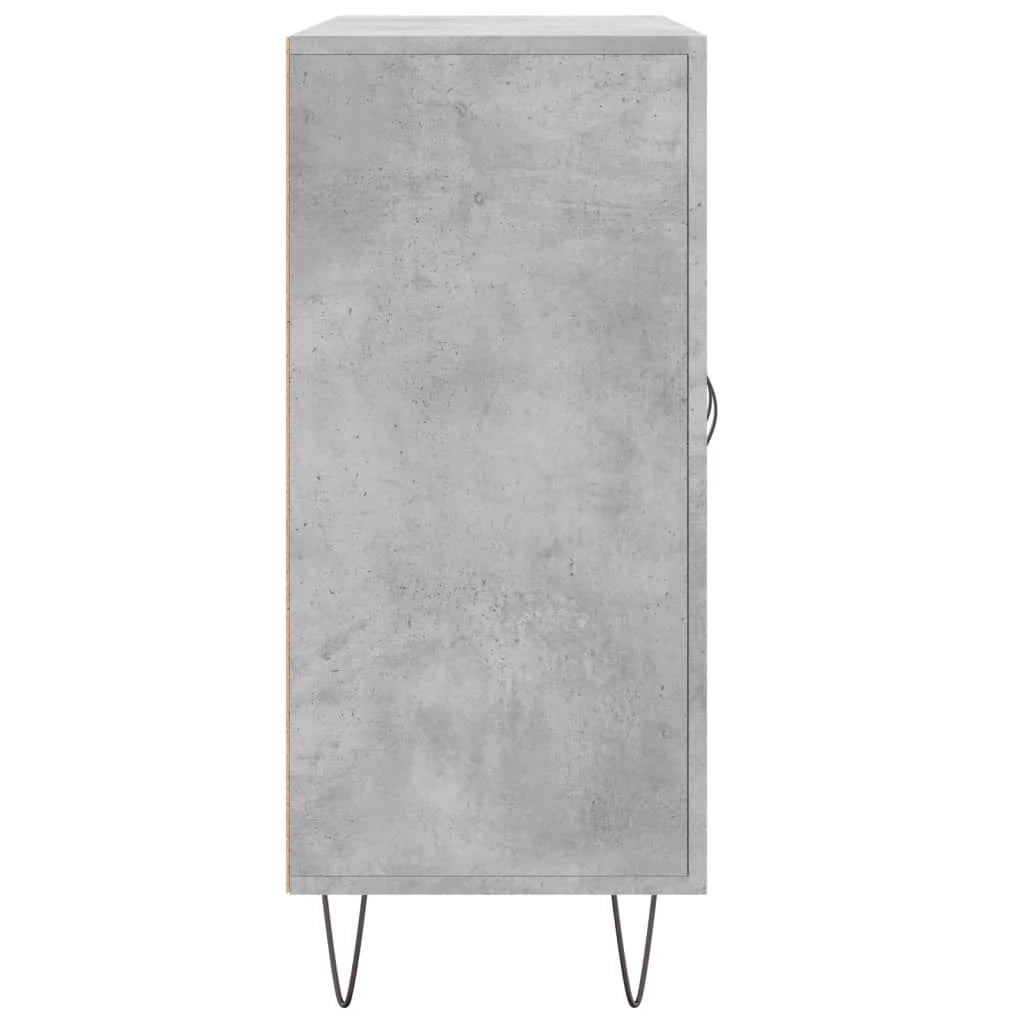Buffet credenza cassettiera armadio mobile contenitore organizer per cucina soggiorno salotto 90 x 34 x 80 cm legno ingegnerizzato grigio 02_0032122