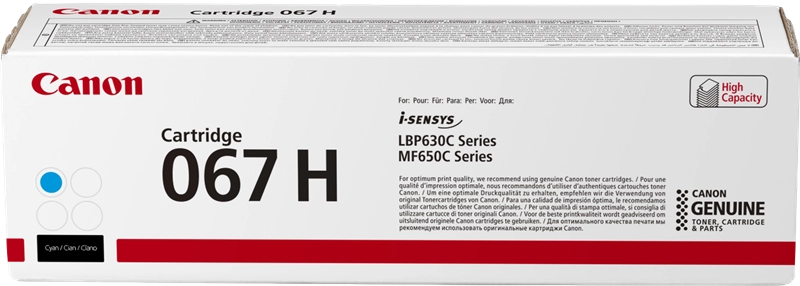 Canon 067H cartuccia toner 1 pz Originale Ciano