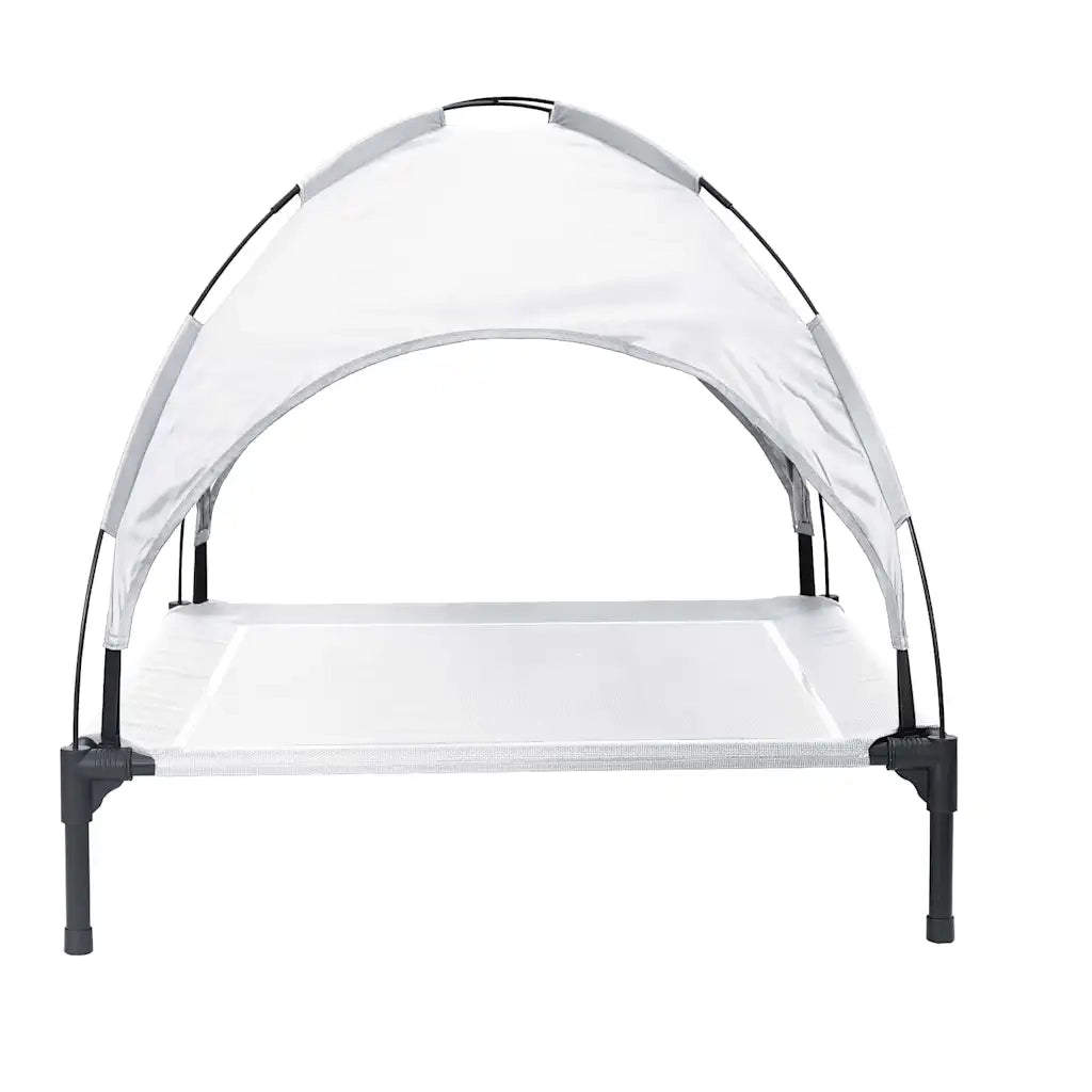 Letto per Cani Grigio Argento 104 x 86 x 84,5 cm Acciaio CFW2434239