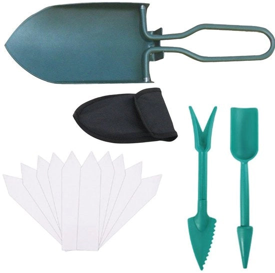Kit di inizio per innaffiamento automatico per piante - Incluso 2 pezzi - 10 etichette - Acciaio inossidabile - Design pieghevole - Attrezzo da giardino