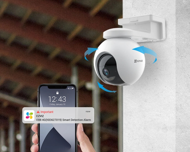 Telecamera 4G LTE da esterno con Batteria Ricaricabili 2K senza fili pannello solare incluso