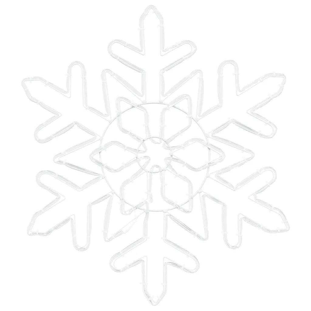 Fiocco di Neve di Natale Blu 55,5 x 55,5 x 0,75 cm PVC